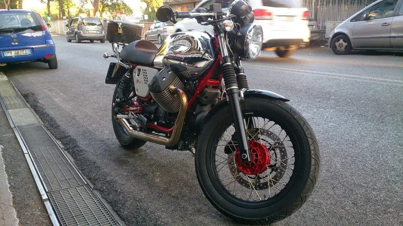 Auspuff Moto Guzzi V7 "Hot Rod"