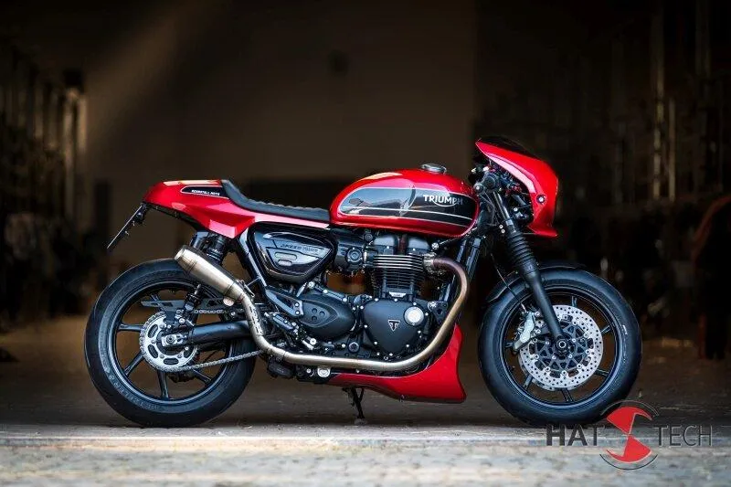 Auspuffschalldämpfer OYK75 hoch für Triumph Speed ​​Twin / Thruxton