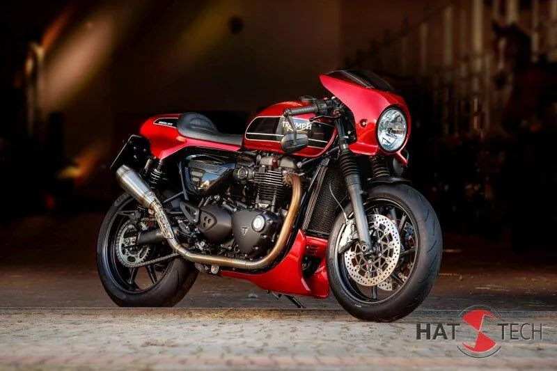 Auspuffschalldämpfer OYK75 hoch für Triumph Speed ​​Twin / Thruxton