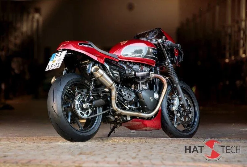 Auspuffschalldämpfer OYK75 hoch für Triumph Speed ​​Twin / Thruxton
