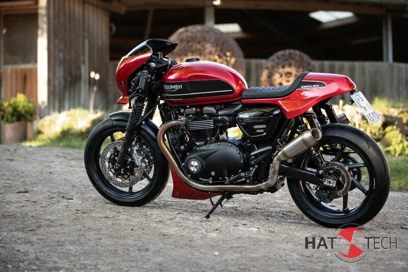 Auspuffschalldämpfer OYK75 hoch für Triumph Speed ​​Twin / Thruxton