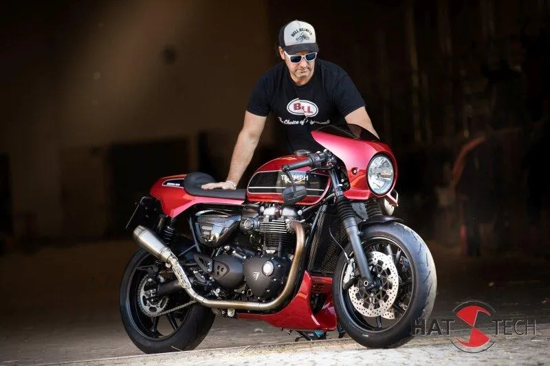 Auspuffschalldämpfer OYK75 hoch für Triumph Speed ​​Twin / Thruxton