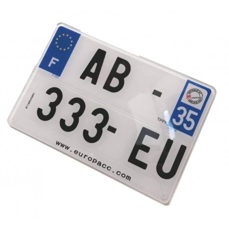 Motorradkennzeichen auf Anfrage (homologiert)