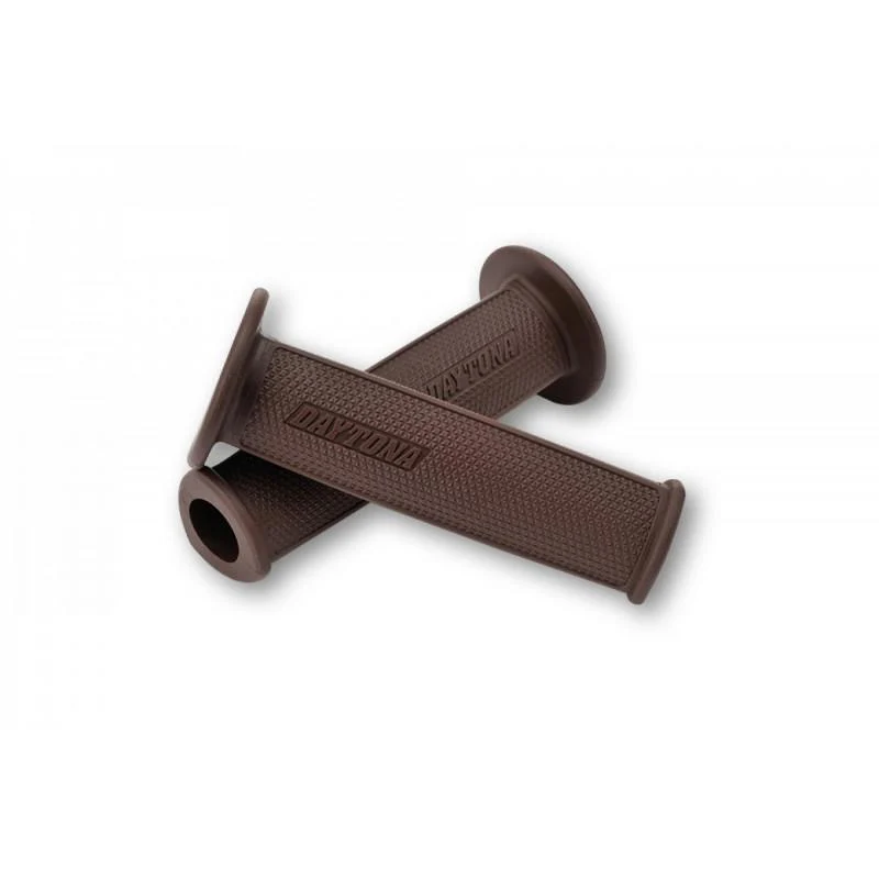 D-DELTA DAYTONA Paar braune Griffe - 22mm - offenes Ende