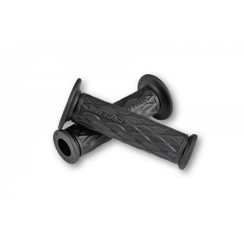 D-NAMI DAYTONA Paar schwarze Griffe - 22mm - offenes Ende