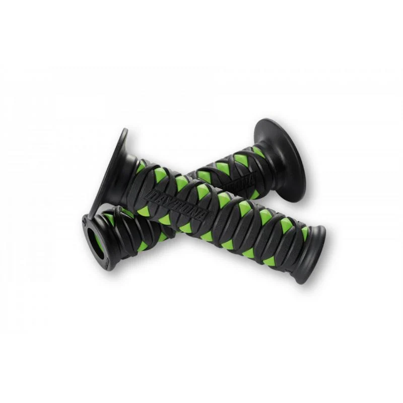 GGD-KATANA DAYTONA Paar grüne Griffe - 22mm - offenes Ende