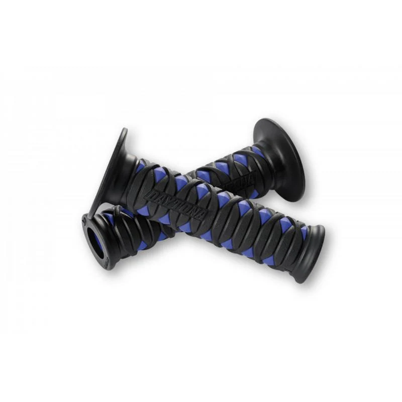 GGD-KATANA DAYTONA Paar blaue Griffe - 22mm - offenes Ende