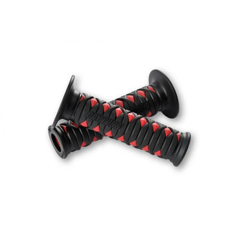 GGD-KATANA DAYTONA Paar rote Griffe - 22 mm - offenes Ende