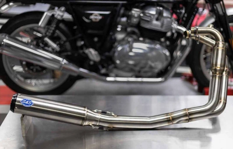 S & S Royal Enfield Abfangjäger / Continetal GT 2 1 in 650 Auspuff