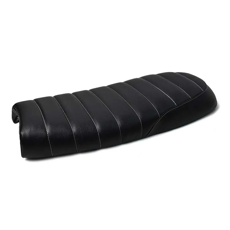 Sattel SCRAMBLER SCHWARZES universelles weißes Kabel