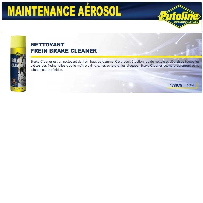 Bremsreiniger Bremsreiniger (Aerosol) 500ML PUTOLINE