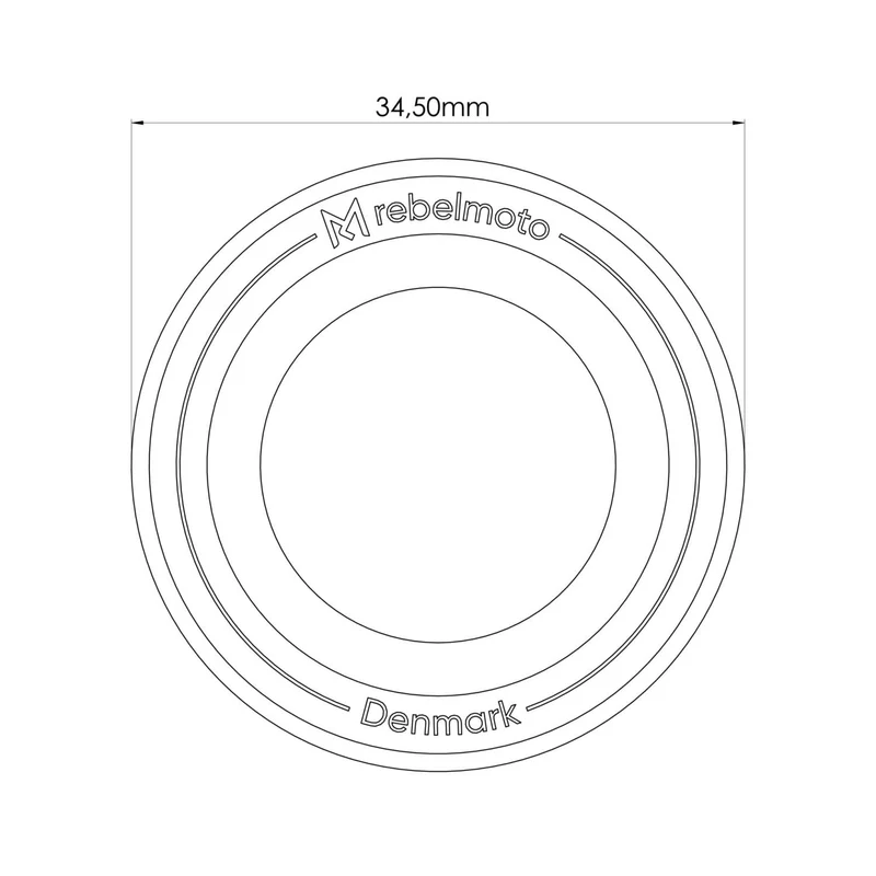 Flaches Lenkerende RebelMoto Typ 1