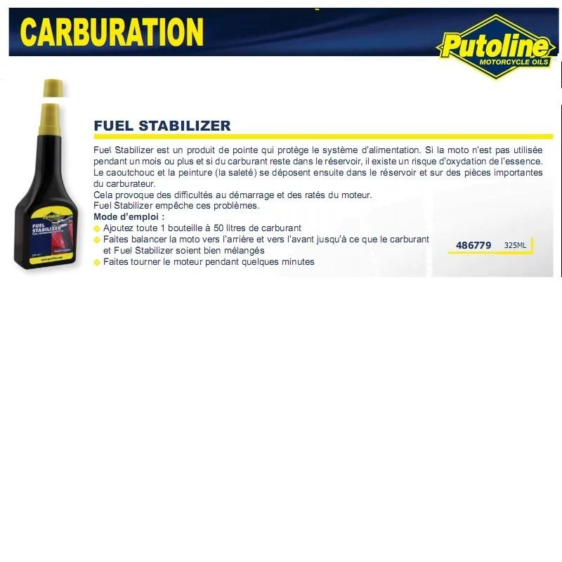 Kraftstoffadditiv Kraftstoffstabilisator (Antioxidans) PUTOLINE