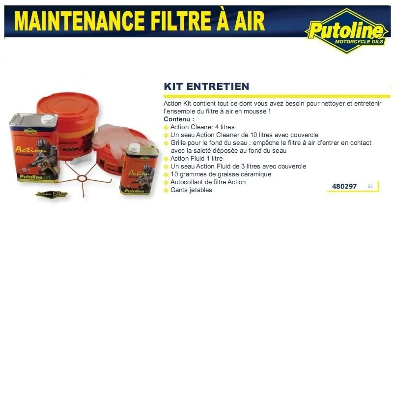 Luftfilter-Wartungskit (komplett) PUTOLINE