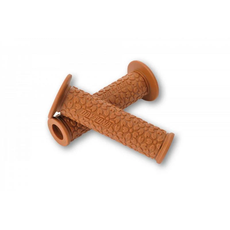 GGD-SAKURA DAYTONA Paar klare braune Griffe - 22mm - offenes Ende