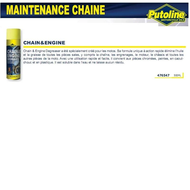 Kettenreiniger (Aerosol). . 500ML PUTOLIN