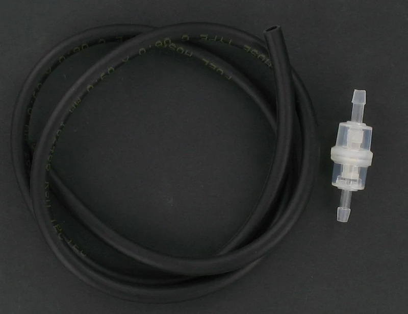 Kraftstoffschlauchsatz 6 mm x 1 m + zylindrischer Kraftstofffilter D6