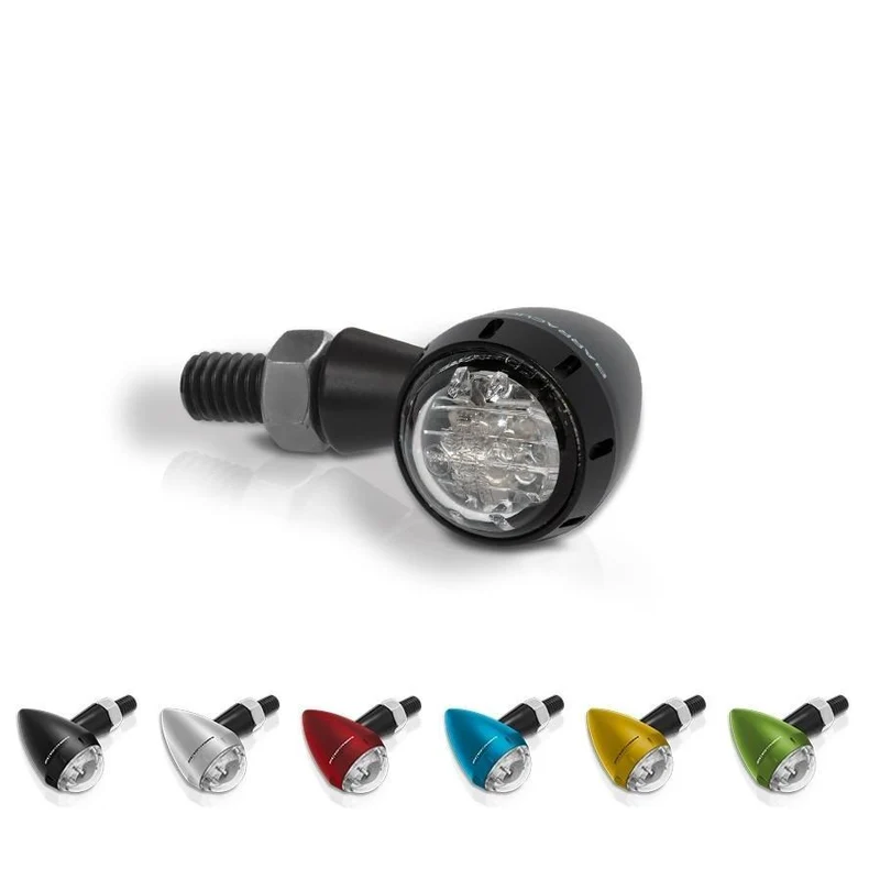 Schwarze Blinker + S-LED3 B-LUX Licht BARRACUDA