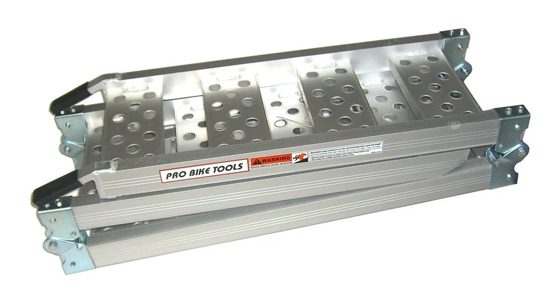 Dreifache Rampe aus Aluminium, belastbar bis 250 kg PRO BIKE TOOLS
