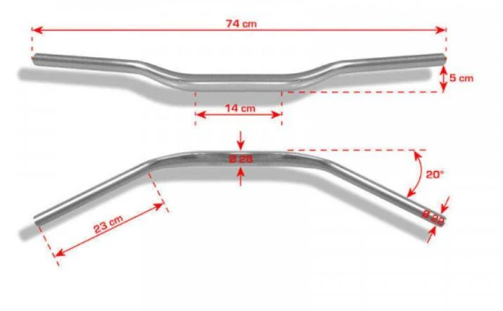 28 / 22mm VARIABLE ABSCHNITT LENKER
