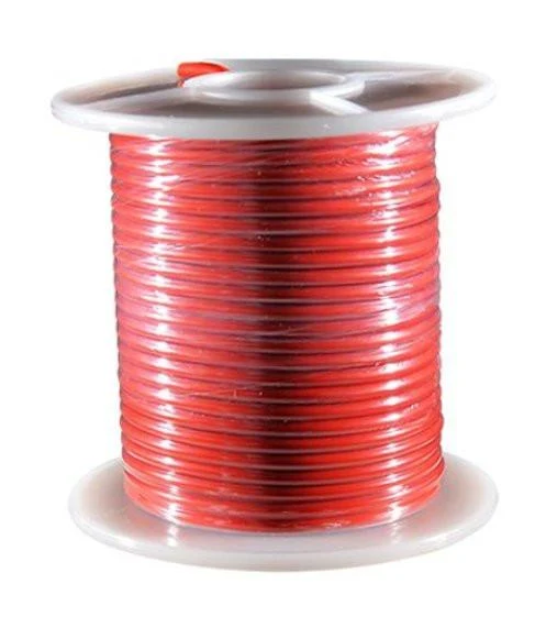 ELEKTRISCHER DRAHT ABSCHNITT 2.50 MM ROT - ROLLE 25M