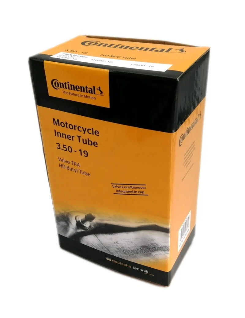 CHAMBER AIR MOTO 19 3.50X19 CONTINENTAL (TR4 RECHTES VENTIL) VERSTÄRKT 3MM