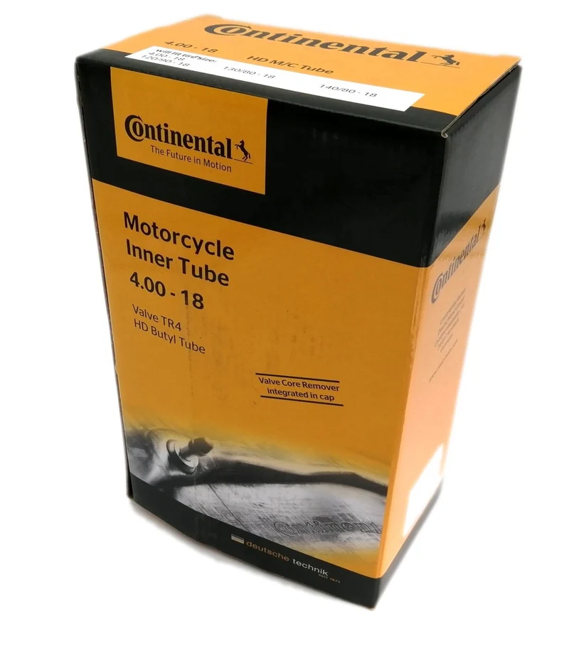 CHAMBER AIR MOTO 18 4.00X18 CONTINENTAL (TR4 RECHTES VENTIL) HD VERSTÄRKT 3MM
