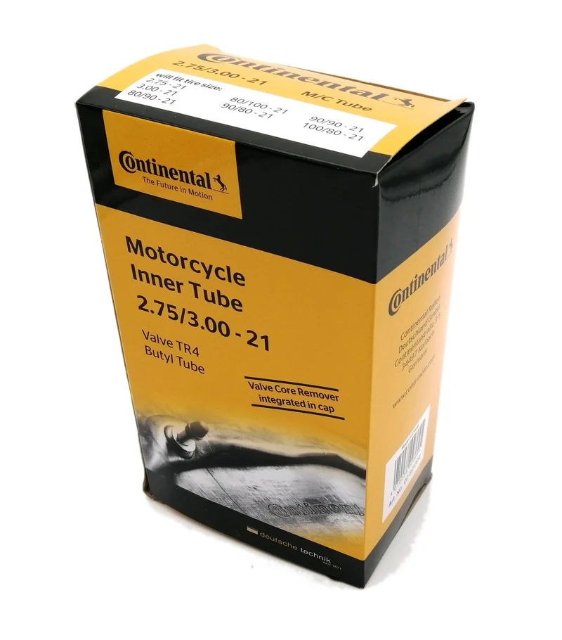CHAMBER AIR MOTO 21 2.75-3.00X21 90 / 90X21 100 / 80X21 110 / 80X21 CONTINENTAL (TR4 RECHTES VENTIL)
