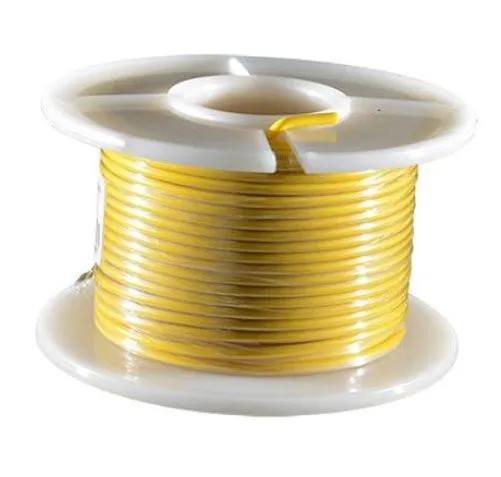 ELEKTRISCHER DRAHTABSCHNITT 0.75 MM GELB - ROLLE à 25 M