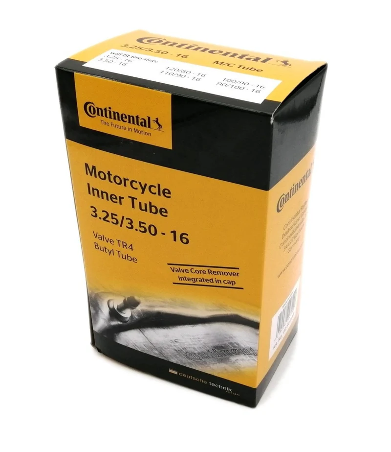 CHAMBER AIR MOTO 16 3.25-3.50X16 - 100 / 90X16 CONTINENTAL (TR4 RECHTES VENTIL)