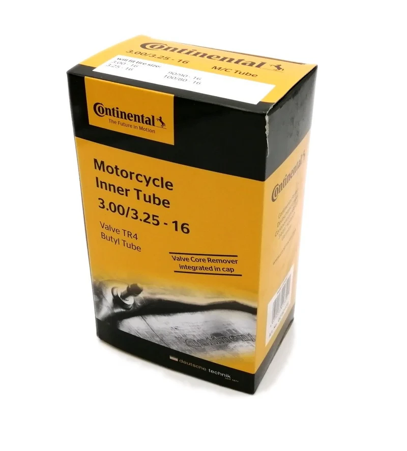 CHAMBER AIR MOTO 16 3.00-3.25X16 - 90 / 90X16 CONTINENTAL (TR4 RECHTES VENTIL)
