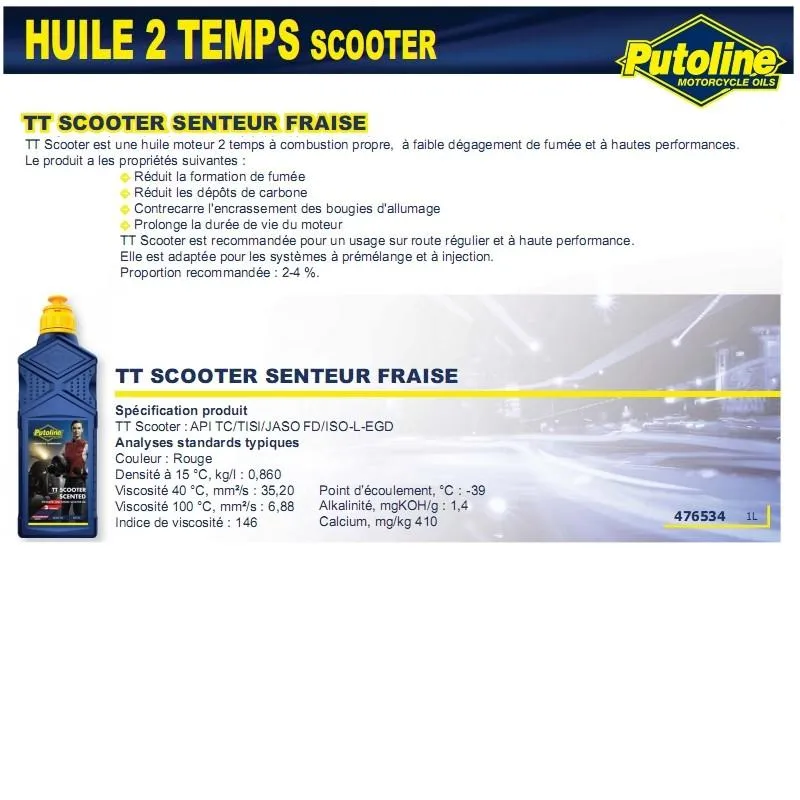 2T TT Rolleröl synthetischer Erdbeerduft 1L PUTOLINE