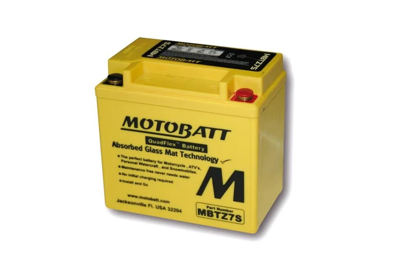 Batterie 12V 6AH MOTOBATT MBTZ7S (2-polig)