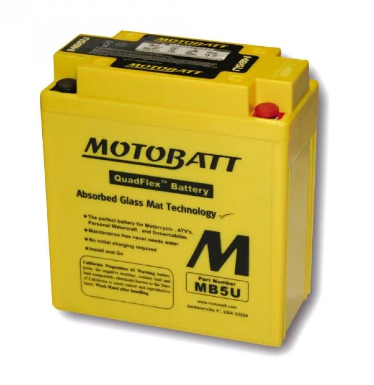 Batterie 12V 7AH MOTOBATT MB5U (4 Pole)