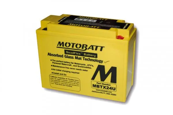 Batterie 12V 25AH MOTOBATT MBTX24U (4-polig)