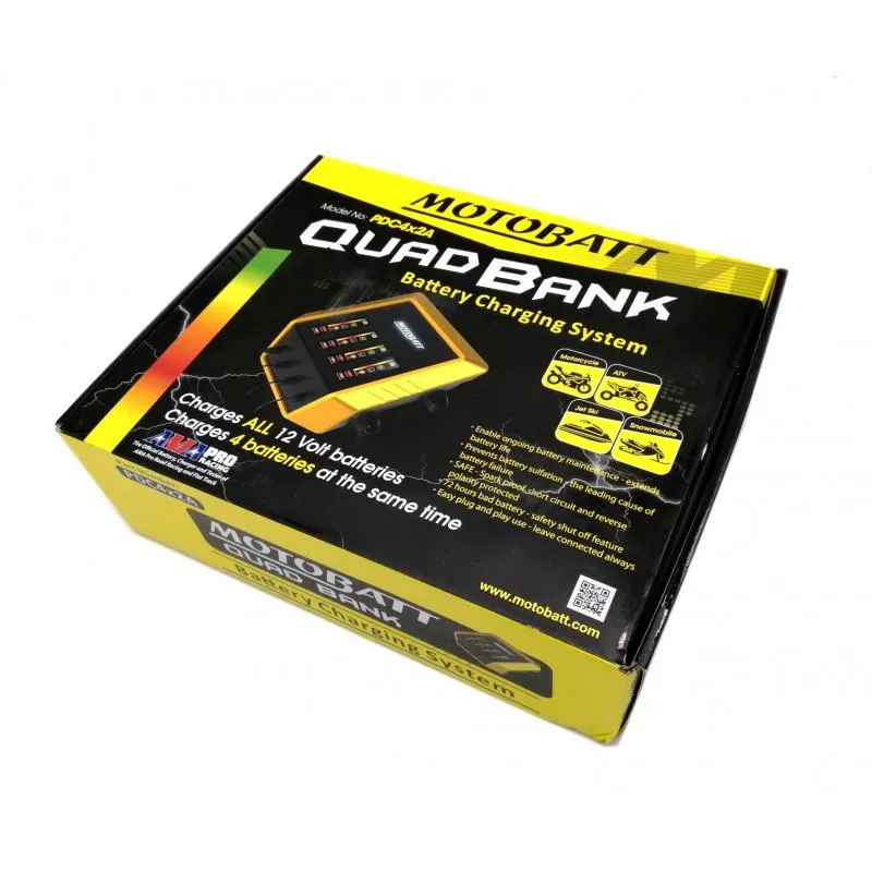 MOTOBATT Ladegerät PDC-Serie für 4 Batterien