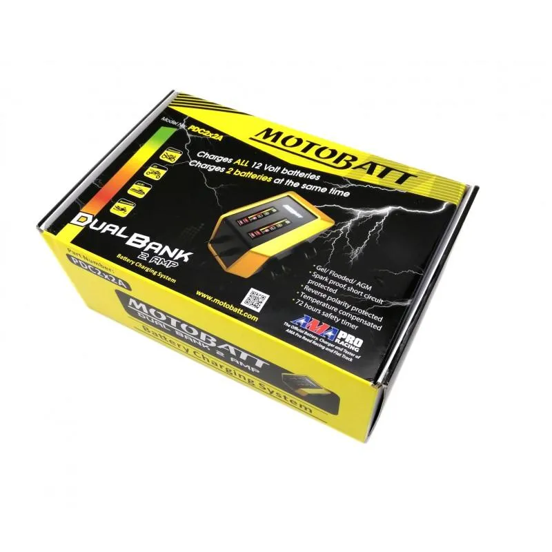 MOTOBATT Ladegerät PDC-Serie für 2 Batterien
