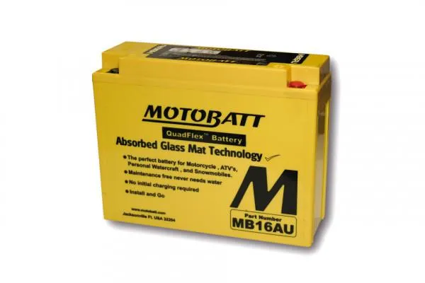 Batterie 12V 20.5AH MOTOBATT MB16AU (4-polig)