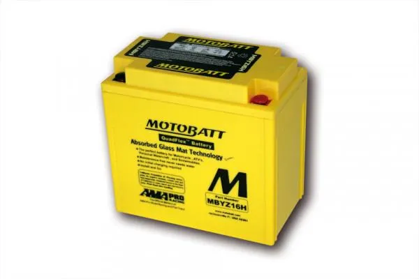 Batterie 12 Volt 16 Ah MOTOBATT MBYZ16H (4 Pole)