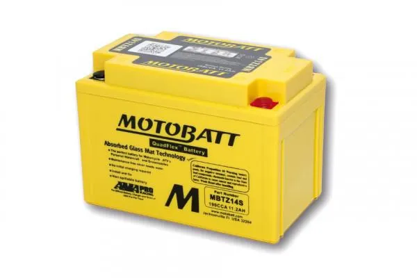 Batterie 12V 11AH MOTOBATT MBTZ14S (4-polig)