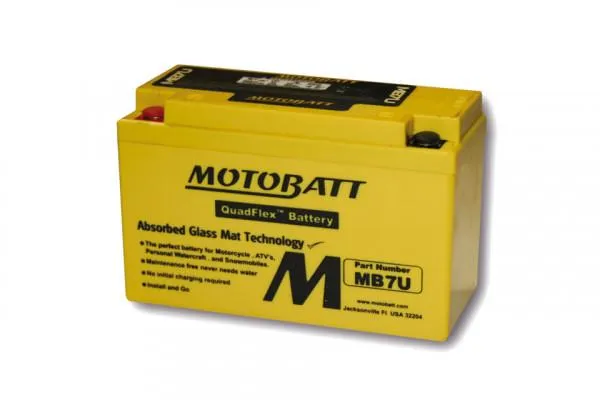 Batterie 12V 6.5AH MOTOBATT MB7U (2 Pole)