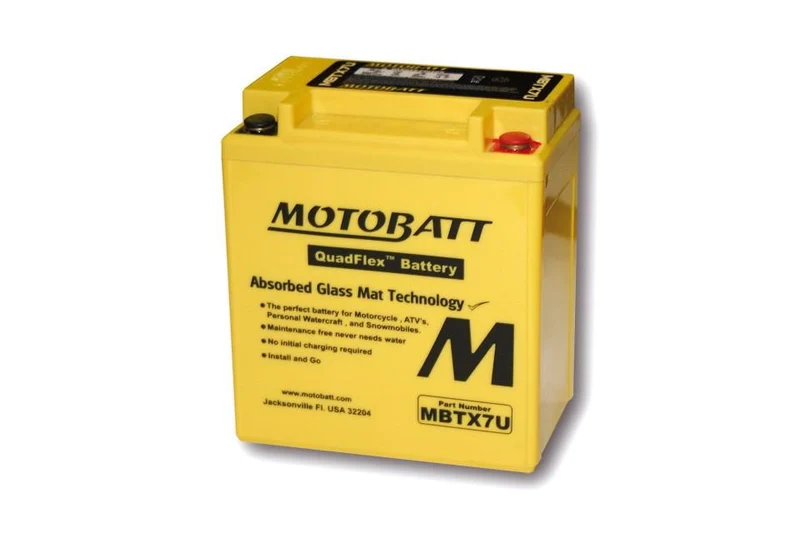 Batterie 12V 8AH MOTOBATT MBTX7U (2-polig)