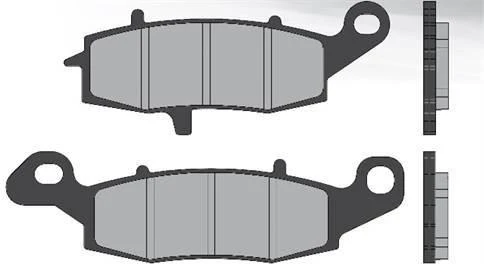 BRENTA Organic Bremsbeläge Kawasaki ER6 - KLE - W EJ - Z - VN - / Suzuki RV – GSF Bandit – SV – GSX F – DL Vstrom
