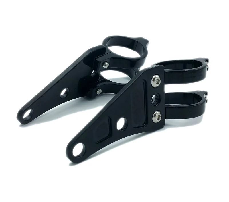 Paar UNIVERSAL Scheinwerferhalter Ø 38 bis 40 mm - SCHWARZ