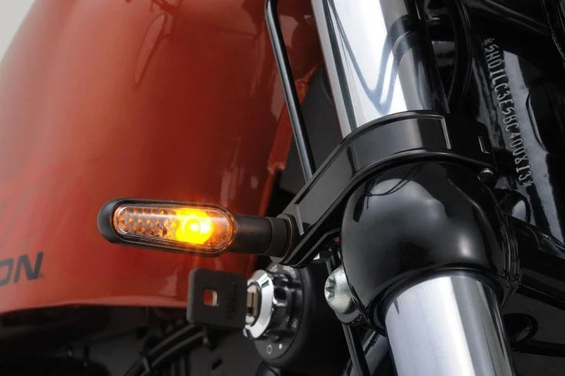 Schwarze Alu LED Blinker Daytona