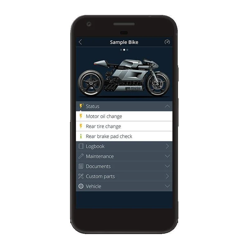 Mo-unit Blaues Gehäuse Motogadget