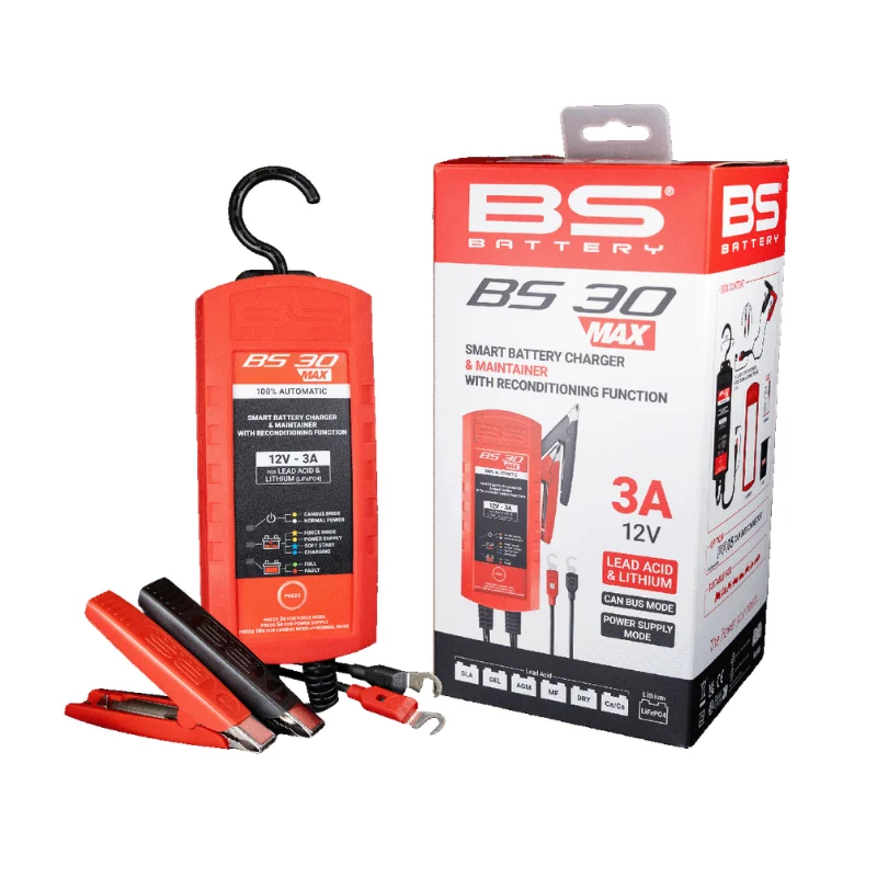 BS-BATTERY BS30 MAX Ladegerät für Blei- & Lithiumbatterien