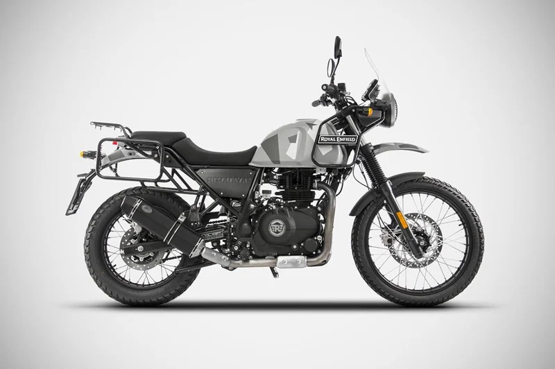 Zard PENTA Schalldämpfer aus Edelstahl mit niedrigem Durchgang Royal Enfield Himalayan