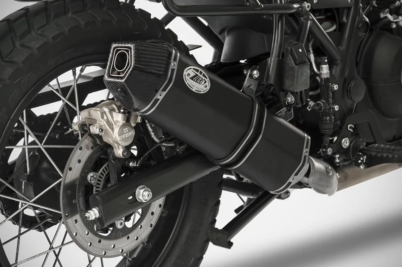 Zard PENTA Schalldämpfer aus Edelstahl mit niedrigem Durchgang Royal Enfield Himalayan