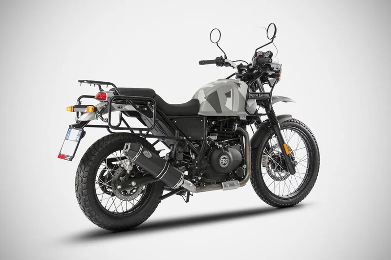 Zard PENTA Schalldämpfer aus Edelstahl mit niedrigem Durchgang Royal Enfield Himalayan